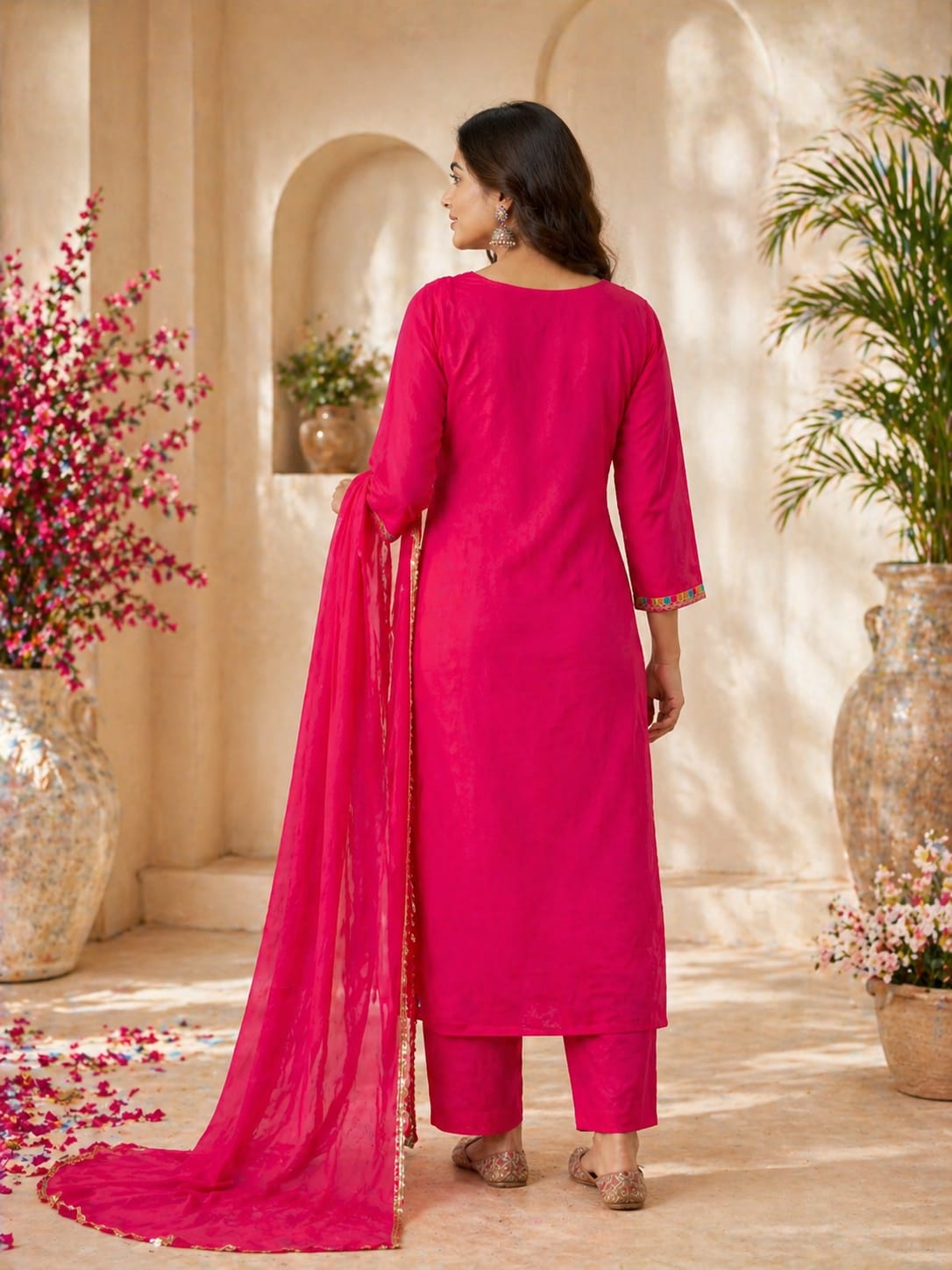 Pink Heavy Embroidery Set