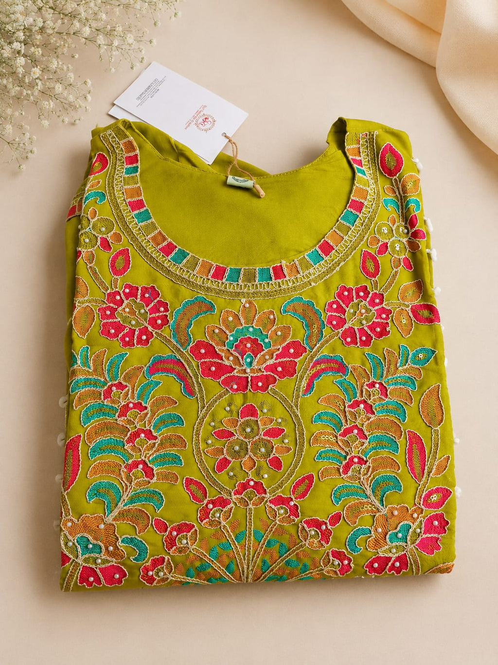 Lime Heavy Embroidery Set