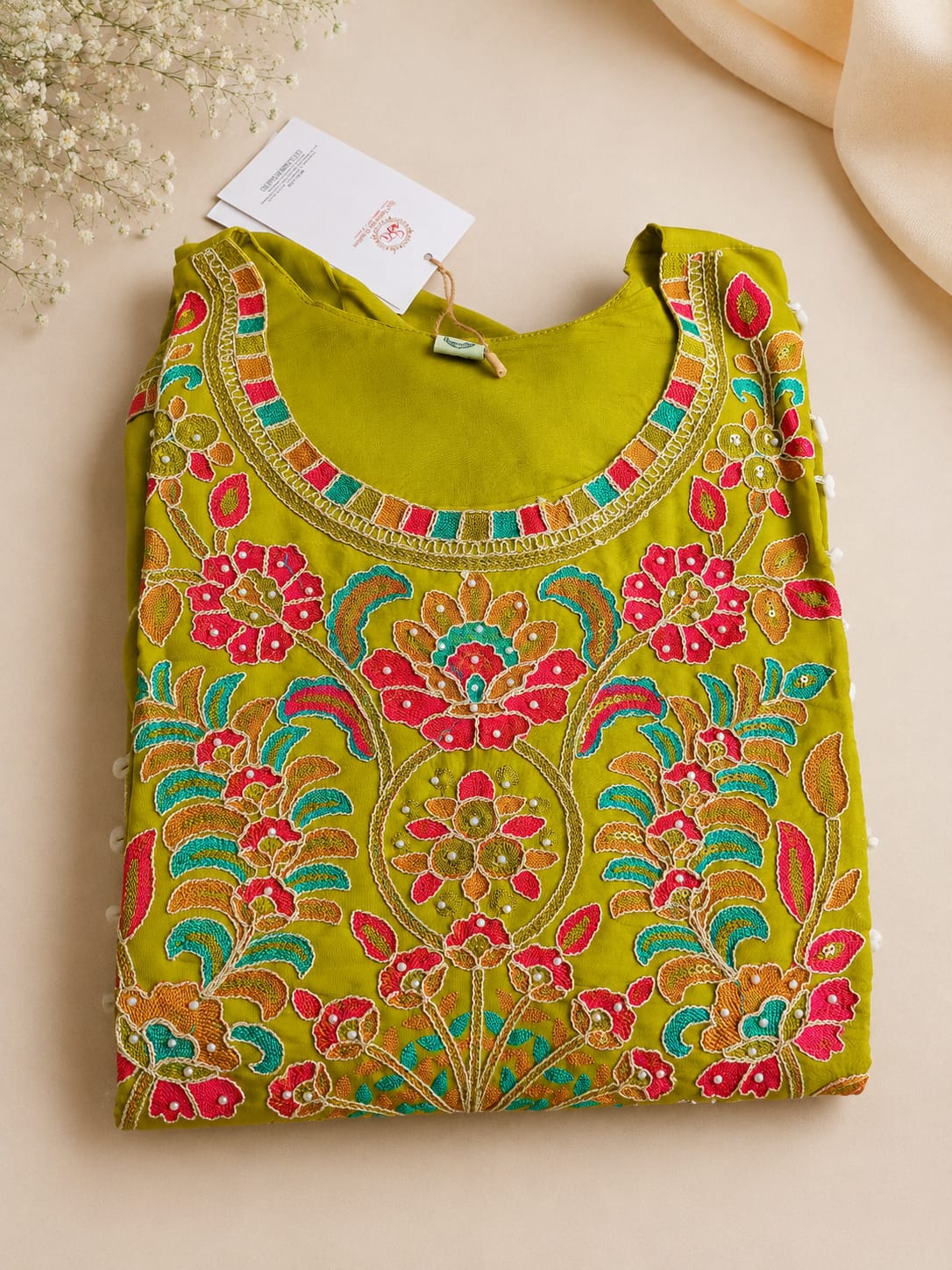 Green Heavy Embroidery Set